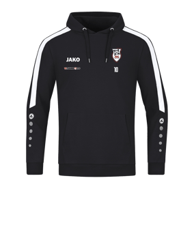 JAKO Power Hoody Schwarz Weiss F800