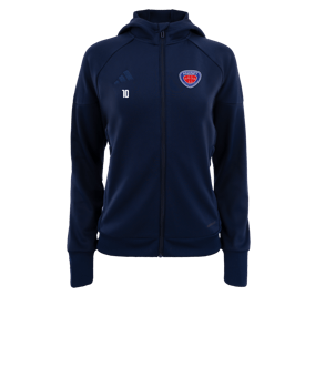 Veste à capuche adidas Tiro 25 femmes bleue 