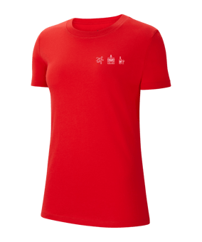 Nike Park 20 T-Shirt Damen Rot Weiss F657