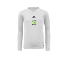 adidas Team Base Top Lange Mouw Kids Wit  