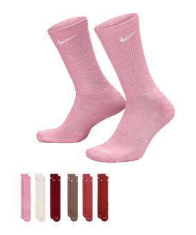 Nike Everyday Plus Cushioned Crew 6er Pack Socken Schwarz F936 - schwarz