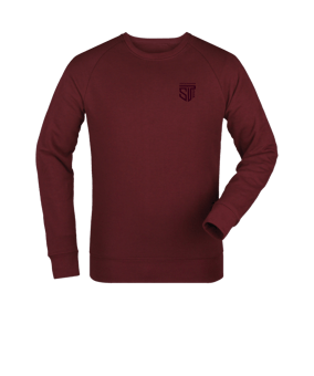 Merch Roller Sweatshirt Burgundy | #brustlogo (toneintone)