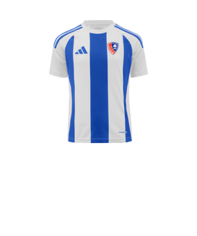 adidas Striped 24 Trikot Kids Weiss Blau