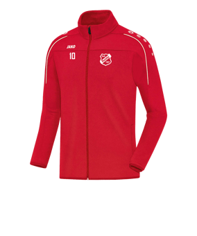 JAKO Classico Trainingsjacke Rot Weiss F01