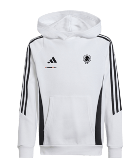 adidas Tiro 24 Hoody Kids Weiss Schwarz