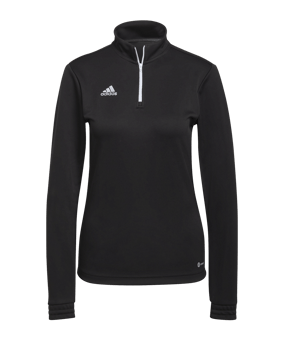 adidas Entrada 22 HalfZip Sweatshirt Damen Schwarz - schwarz