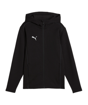 PUMA teamFINAL Casuals Kapuzenjacke Kids F03 - schwarz