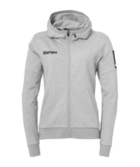 Kempa Status Kapuzenjacke Damen Grau F03 - grau