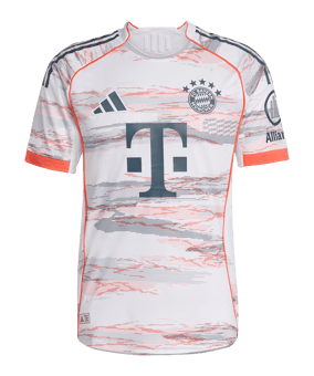 adidas FC Bayern München Authentic Trikot Away 2025/2026 Weiß - weiss