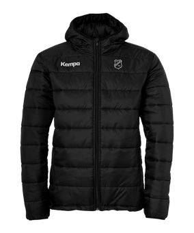 Kempa Puffer Kapuzenjacke Schwarz F01