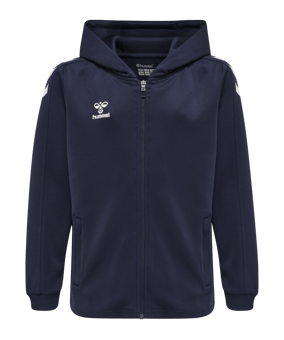 Hummel hmlCORE XK Kapuzenjacke Kids Blau F7026 - blau