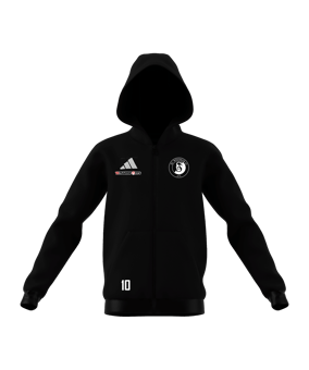 adidas Entrada 26 Kapuzenjacke Kids Schwarz