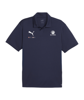 PUMA teamGOAL Poloshirt Blau Weiss F06