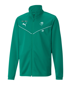 PUMA teamRISE Poly Trainingsjacke Kids Grün F05