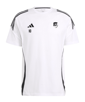 adidas Tiro 24 T-Shirt Weiss Schwarz