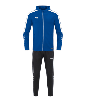 JAKO Polyester Power Kapuze Trainingsanzug Kids Blau F400 - blau