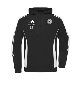 adidas Tiro 24 Hoody Schwarz Weiss 