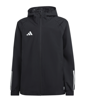 adidas Tiro 23 Competition Allwetterjacke Kids Schwarz - schwarz
