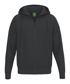 Erima TS Kapuzenjacke Kids Schwarz - schwarz