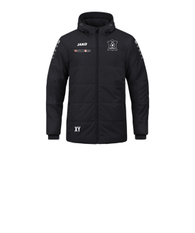 JAKO Team Coach Kapuzenjacke Kids Schwarz F800