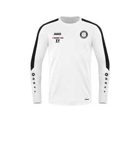 JAKO Power Sweatshirt Kids Weiss Schwarz F000
