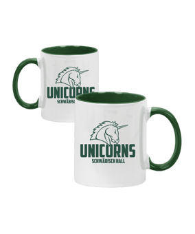 Unicorns Tasse #logopott Grün Weiss - gruen
