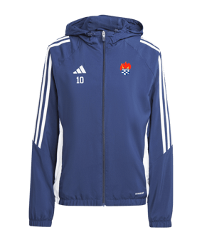 adidas Tiro 24 Windbreaker Damen Blau Weiss