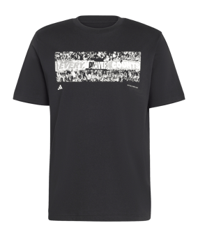 adidas Stadium Fans T-Shirt Schwarz - schwarz
