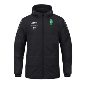 JAKO Team Coach Kapuzenjacke Schwarz F800