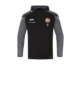 JAKO Performance Hoody Kids Schwarz Grau F804