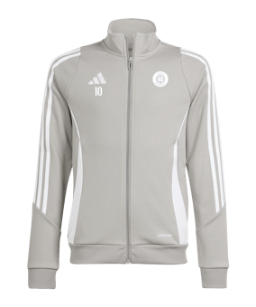 adidas Tiro 24 Trainingsjacke Kids Grau Weiss