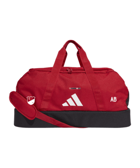 adidas Tiro League Duffel Bag Gr. M Rot Weiss