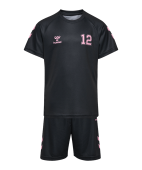 hummel Shimmer Trikot Set Kids Schwarz F2374 - schwarz
