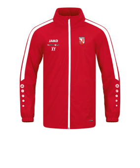 JAKO Power Allwetterjacke Rot Weiss F100
