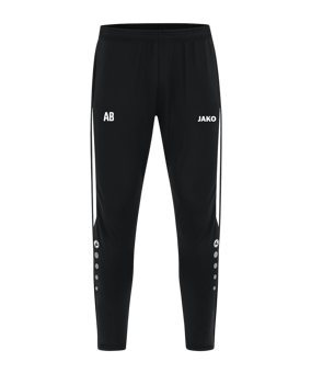 JAKO Power Trainingshose Schwarz Weiss F802