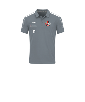 JAKO Power Poloshirt Kids Grau Weiss F840