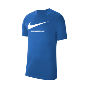 Nike Park 20 Swoosh T-Shirt Kids Blau Weiss F463