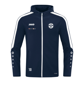 JAKO Power Kapuzenjacke Blau F900