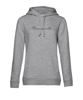 11teamsports Handwriting Hoody Damen Grau - grau