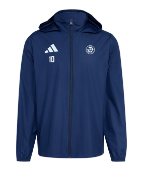 adidas Entrada 26 Regenjacke Dunkelblau
