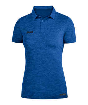 JAKO Premium Basics Poloshirt Damen Blau F04