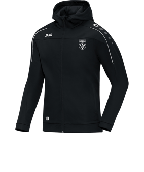 JAKO Classico Kapuzenjacke Schwarz F08