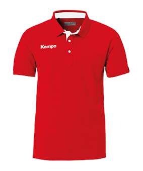 Kempa Prime Poloshirt Rot Weiss F01 - rot