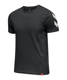 Hummel hmlLEGACY Chevron T-Shirt Schwarz F2001 - schwarz