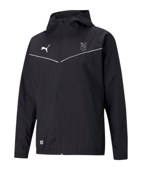 PUMA teamRISE Allwetterjacke Schwarz Weiss F03