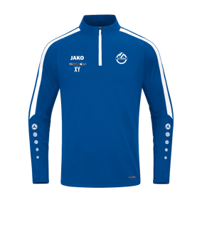 JAKO Power Sweatshirt Blau Weiss F400