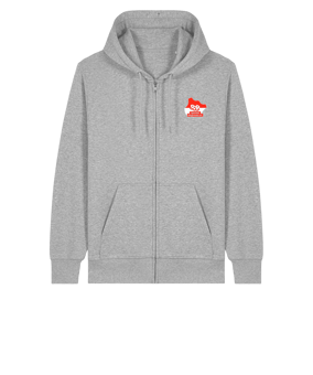 11tsmerch Merch Connector 2.0 Zip Sweatjacke Heather Grau | #logo4c