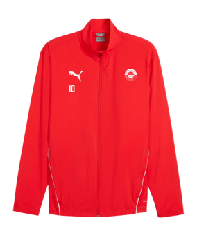 PUMA teamGOAL Sideline Jacke Rot F01