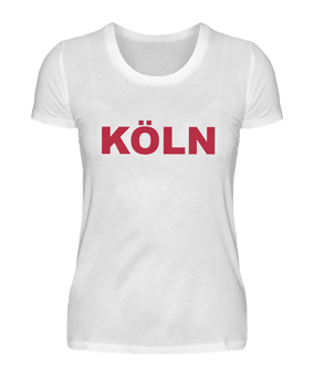 Damen T-Shirt "Köln" Weiss - weiss