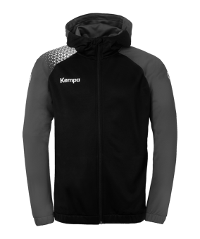 Kempa Kapuzenjacke Kids Schwarz F11 - schwarz